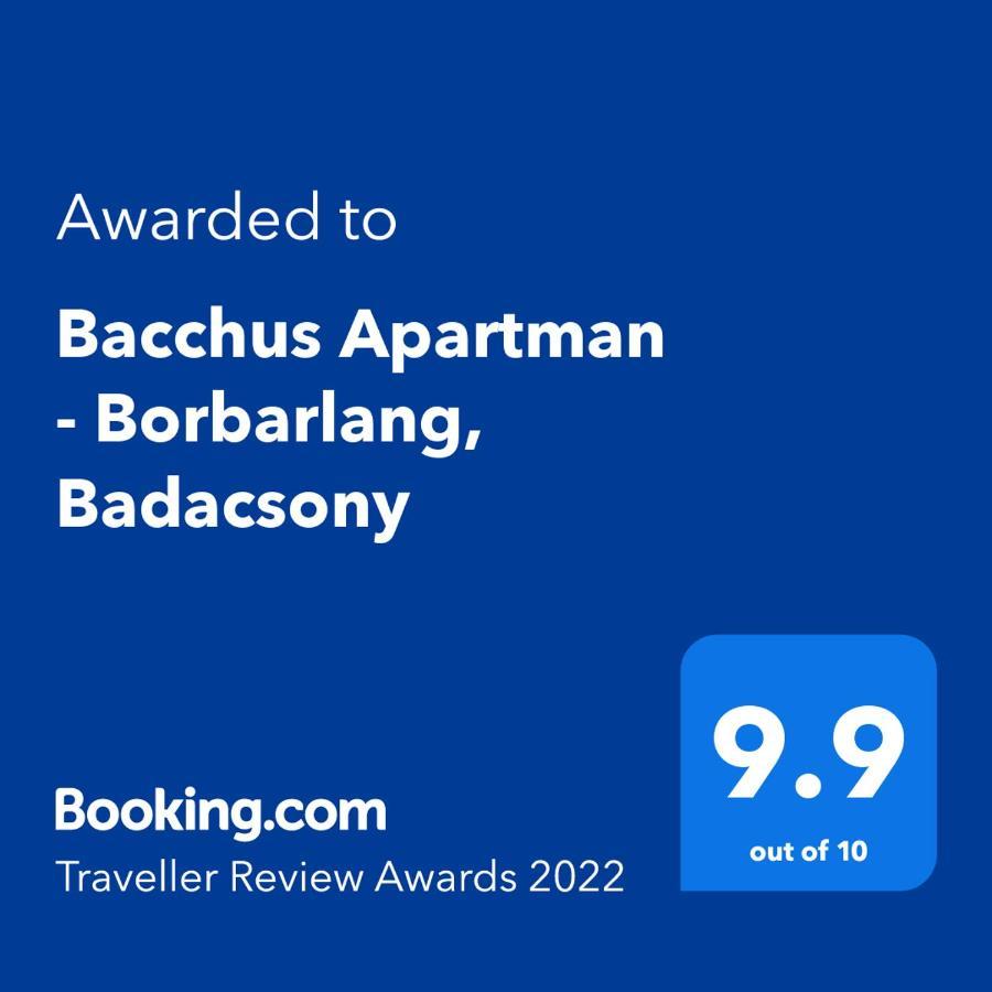 Bacchus Apartman - Borbarlang, Badacsony 包道乔尼托毛伊 外观 照片